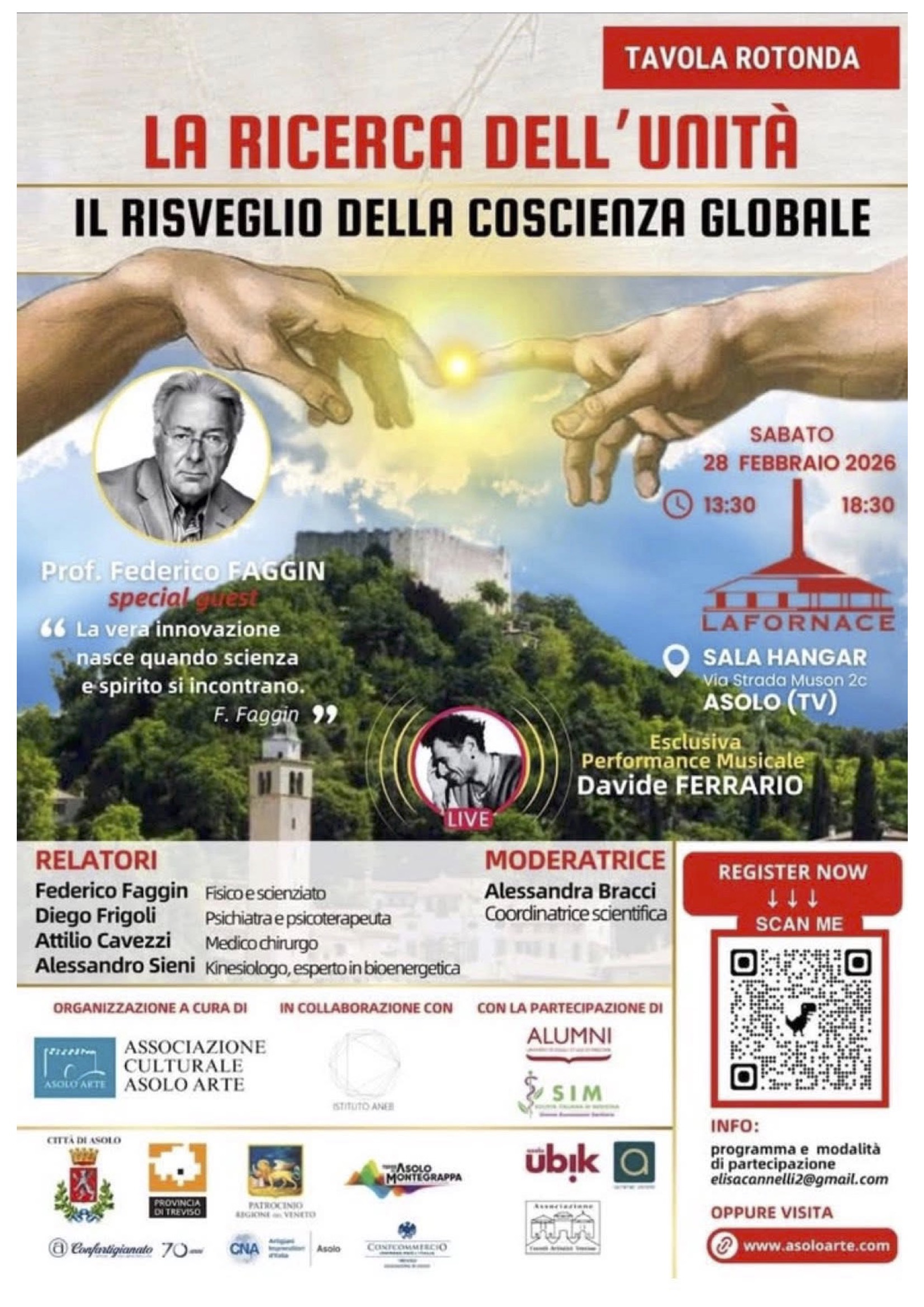 Ad Asolo il ritorno di Federico Faggin: scienza e coscienza al centro del dibattito contemporaneo